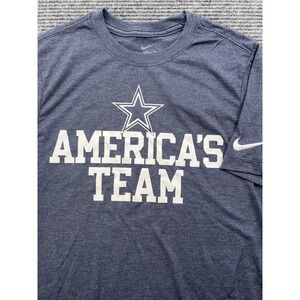 Dallas Cowboys Nike T-Shirt Men's Size Small Americas Team Heathered Navy Blue